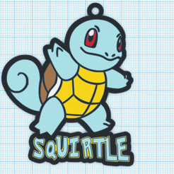 squirtle-tinker.png Squirtle keychain. Pokémon.