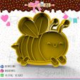 112-Abeja-volando.jpg Flying Bee cookie cutter - bee flying cookie cutter