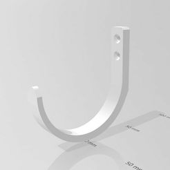 collier-80-lateral.jpg STL file clamp for 80 mm flexible conduit・Model to download and 3D print