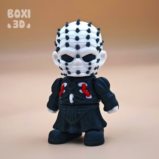 Pinhead_Boxi3D_01.jpg PINHEAD - FLEXI - ARTICULATED - CUTE-PRINT IN PLACE