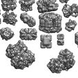 Assem14.JPG Geometrical space debris and asteroids 3D print model