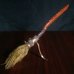 1 (2).jpg Archivo STL Harry Potter - Escoba con cerrojo de fuego (Impresión peluda)・Diseño para descargar y imprimir en 3D