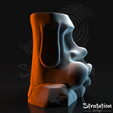 Sd_RPG_MoaiDiceTowerRender04.png Archivo STL Torre de dados Moai・Modelo para descargar y imprimir en 3D