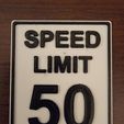 Speed-Limit-50.jpg Free STL file Speed Limit Signs・3D printer design to download, TRPKelly