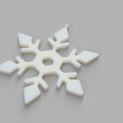S1-v24.jpg STL file Snowflake Ornaments・Design to download and 3D print
