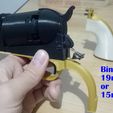 Binder clip 19mm (3/4”) or 15mm (1/2”) Colt Baby Dragoon Revolver Cap Gun BB 6mm Fully Functional Scale 1:1