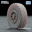 DS32008Cults-Gumroad-Featured.png 1/32 P-47N Thunderbolt Wheels - Diamond Tread