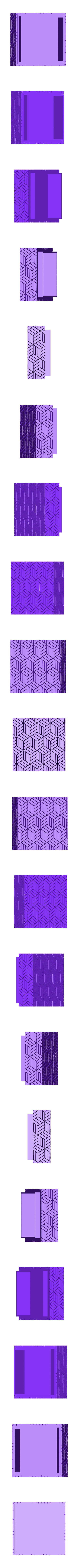 Square box top.stl Scatola quadrata strutturata