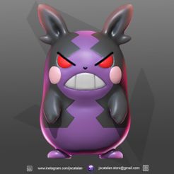 render 1 morpeko voraz.jpg STL-Datei Morpeko Voraz (pokemon) kostenlos・3D-Druck-Idee zum Herunterladen