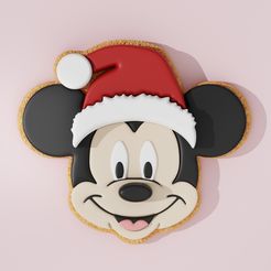 Mickey-Christmas-without.jpg Christmas Mickey Mouse Fan Art Cookie Cutter