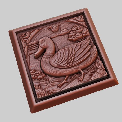 3D file Duck Animal 3D Model for CNC Router Laser & 3D Printer 🦆 ...