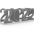 3.png Archivo STL 2022 a 2023 Flip Text Illusion・Diseño imprimible en 3D para descargar