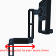 105mm optional @ point for even more otions M6 Fat Boy Tablet Mount For Sim Rigs