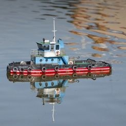 obr1.jpg STL-Datei MONAKO RC MODEL BOAT TUG・3D-druckbares Modell zum Herunterladen