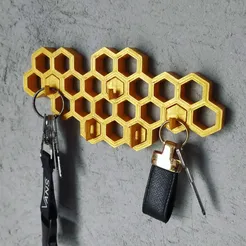 IMG_20220413_191255_738.jpg Télécharger fichier STL gratuit MIC - Porte-clés en nid d'abeille • Design à imprimer en 3D, MadeinCaion