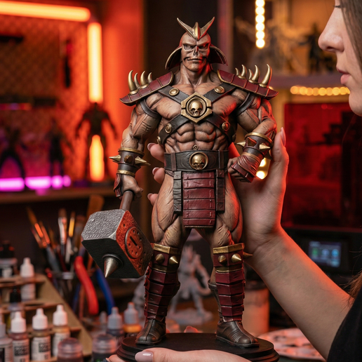 Skull Helmet Warlord 3D Model | Spiked Armor Emperor Miniature STL (Digital Download)