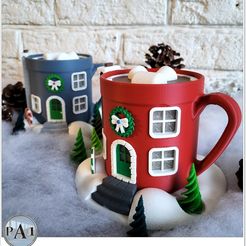 005B.jpg CHRISTMAS FAIRY HOUSE 2 OF 5 - THE HOT CHOCOLATE MUG