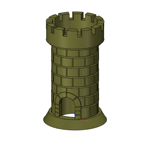 Coral Reef Castle Ornament - 3D model önizlemesi