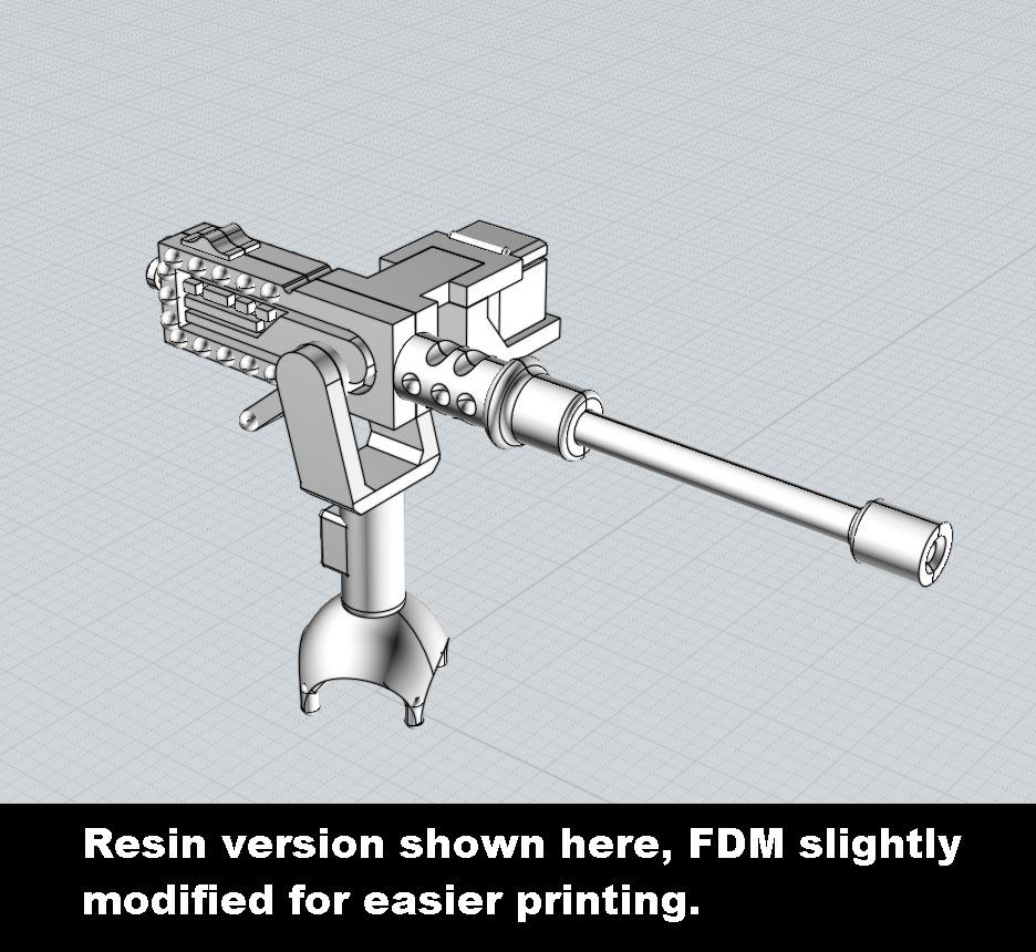 Allied_Walker_Turret_Heavy_Machinegun_Resin.jpg Download STL file DUST WAR - Allied Walker Single & Twin Heavy Machinegun • Template to 3D print, MaximumDT
