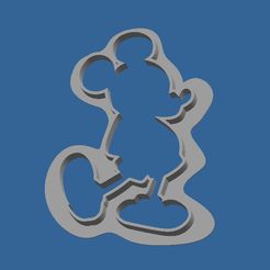 Cookies_cutter_mickey.JPG Download free STL file Cookie_cutter_Mickey • 3D printable template, BOUVERAT3DPrint