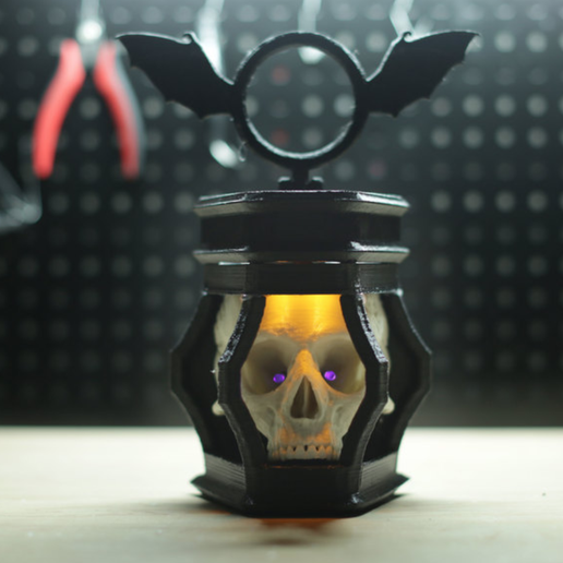 LED Skull Lantern