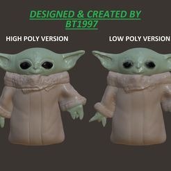 image0-1-_Easy-Resize.com.jpg STAR WARS Grogu (Baby Yoda, The Child) - High Poly Model (Low Poly Model Available FREE In Description)