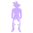 goku silueta 2.stl Goku silhouette 2