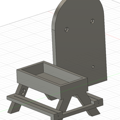 Bird-Table-Cropped.png STL-Datei Vogel & Eichhörnchen Picknick-Tisch Futterautomat・Modell zum Herunterladen und 3D-Drucken