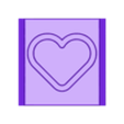 Stamp_Heart_B.stl Carimbo de papel com relevo