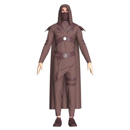 Men Assassin Outfit V2  | Marvelous / Clo3d / obj / fbx - 3D model önizlemesi