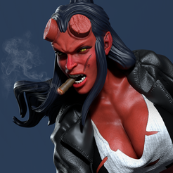 Render0.png Hellgirl Model1 3D-Druck