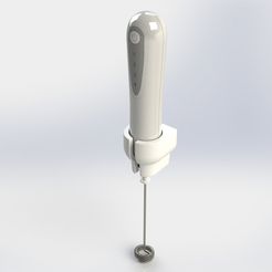 Render_2.jpg STL-Datei Unterstützung für Milchaufschäumer kostenlos・Design zum 3D-Drucken zum herunterladen, SolidWorksMaker
