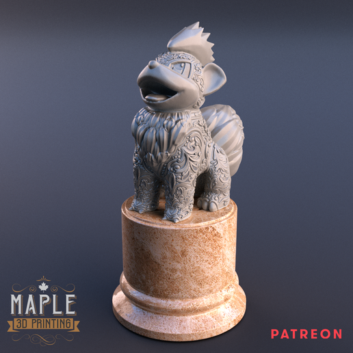 Ornamental Pokemon - Growlithe 3D model