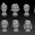 demo01.jpg Wargame Custom heads bits- warnums 3D print mode