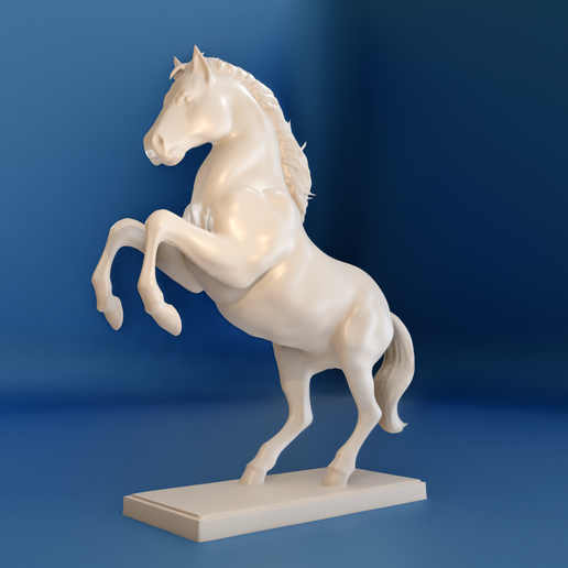 🐎 horse rearing up statue stl・ STL File for 3D printing・Cults