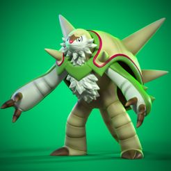 chesnaught.jpg STL file Chesnaught pokemon・3D print object to download, ydeval