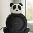 croppedIMG_7539.jpg Cute Funny Panda Google Home Stand | Black and White Animal Nest Mini Holder | Outdoors Nature Smart Speaker | Jungle Bear Tech Accessory