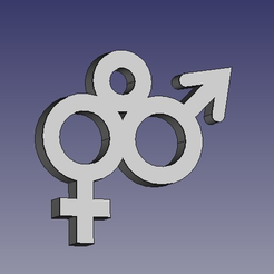 Screenshot_from_2019-07-24_22-55-07.png Free 3D file Straight Pride Pendant・3D print design to download