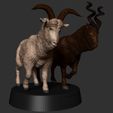 Preview08.jpg Thor s Goats - Thor Love and Thunder 3D print model