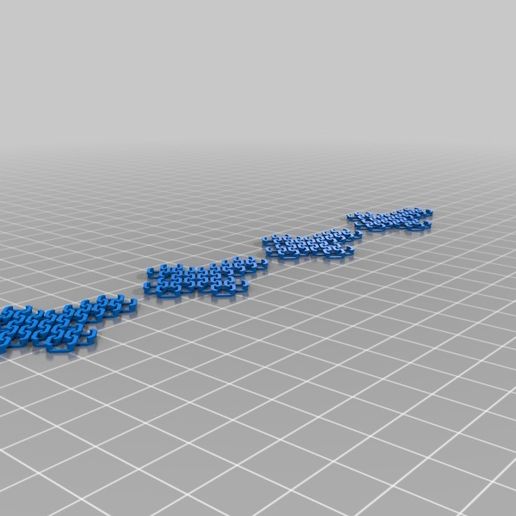 Chainlink Finnish Flag Bracelet 3D model