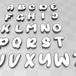 alphabet.png Font for nameled and Lamps - Alphabet in Noblewooble