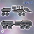 2.jpg Futuristic Eight-Wheel Truck with Rear Trailer and Mid-Engine (9) - Future Sci-Fi SF Post apocalyptic Tabletop Scifi Wargaming Planetary exploration RPG Terrain