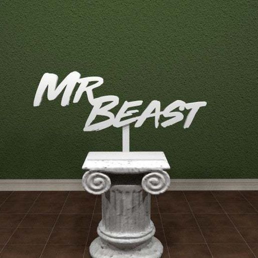 Mr. Beast Logo. - 3D model önizlemesi