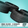 3.jpg Semi-slick tires for any scale model car, scalable, multiple profiles