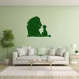 4.webp Kid and a Lion Wall Art