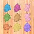 BABY-SHARK-PACK.png Baby shark cookie and dough cutter - set - Cookies cutters