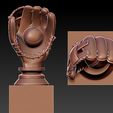 ghghg.jpg MLB - Baseball gloves trophy statue destop - 3D print