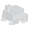 pixel-art-frog-3d-print-voxel-stl-iso-white.jpg Pixelated Frog STL File - Pixel Art 3D Model - 3D Printing - Support-Free - Magnetic Assembly - Creature - Minecraft