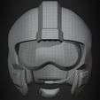 RebelPilotHelmetFrontalWire.png Star Wars Rebel Flight Pilot Helmet for Cosplay