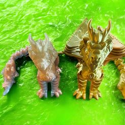 364545138_676704751032032_3361001037933458325_n.jpg Fichier STL Lion Le dragon debout du zodiaque・Modèle pour impression 3D à télécharger